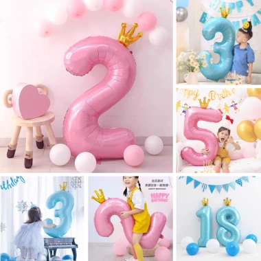 Bóng số tuổi vương miện pastel xanh và hồng trang trí sinh nhật xinh xắn giá ưu đãi 23.700 VND 4 Bóng số tuổi vương miện pastel xanh và hồng trang trí sinh nhật xinh xắn giá ưu đãi 23.700 VND 4