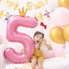 Bóng số tuổi vương miện pastel xanh và hồng trang trí sinh nhật xinh xắn giá ưu đãi 23.700 VND 8