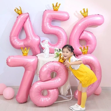 Bóng số tuổi vương miện pastel xanh và hồng trang trí sinh nhật xinh xắn giá ưu đãi 23.700 VND 10 Bóng số tuổi vương miện pastel xanh và hồng trang trí sinh nhật xinh xắn giá ưu đãi 23.700 VND 10