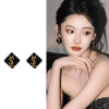 Bông tai bạc 925 nhung đen cổ điển - Thiết kế sang trọng, giá chỉ 109.085₫