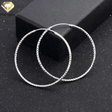 Bông tai bạc 925 Ý Huệ Ngân khuyên xinh RYE3.014.101 giảm giá 22% chỉ 324.000 VND