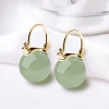 Bông tai bạc Hetian Jade 2.025 phong cách dân tộc retro Trung Quốc, hạt tròn thanh lịch, đá ngọc băng - Giá chỉ 399.773₫