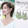 Bông tai bạc Hetian Jade 2.025 phong cách dân tộc retro Trung Quốc, hạt tròn thanh lịch, đá ngọc băng - Giá chỉ 399.773₫ 2