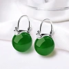 Bông tai bạc Hetian Jade 2.025 phong cách dân tộc retro Trung Quốc, hạt tròn thanh lịch, đá ngọc băng - Giá chỉ 399.773₫ 6