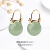 Bông tai bạc Hetian Jade 2.025 phong cách dân tộc retro Trung Quốc, hạt tròn thanh lịch, đá ngọc băng - Giá chỉ 399.773₫ 10