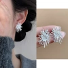 Bông tai bạc lấp lánh thiết kế pháo hoa tối giản cho nữ - Giá ưu đãi 32.900 VND