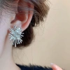 Bông tai bạc lấp lánh thiết kế pháo hoa tối giản cho nữ - Giá ưu đãi 32.900 VND 4
