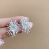 Bông tai bạc lấp lánh thiết kế pháo hoa tối giản cho nữ - Giá ưu đãi 32.900 VND 5