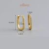 Bông tai bạc nữ Danty Jesmee dáng chữ U 925 – Khuyên tai thanh lịch, giá 359.000₫ 4