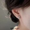 Bông tai bạc nữ KYDOPAL nơ thắt cánh, đá giọt nước, thiết kế sang trọng - Giá 725.000 VND 4