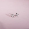 Bông tai bạc nữ mạ vàng hồng 18K & bạch kim LAVESTA LAV096 Holland Loveshine - Giá chỉ 610.000 3