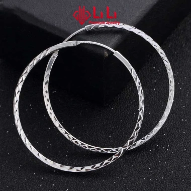 Bông tai bạc nữ S925 cao cấp hình tròn cỡ lớn Paisley - Giá ưu đãi 1.716.000₫
