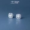 Bông tai bạc nữ TLEE đá vuông lớn sang trọng - Giá ưu đãi 416,000 VND TLEE JEWELRY B224