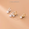 Bông tai bạc nữ TLEE khuyên tròn gắn nụ đá thanh lịch - Giá chỉ 208.000₫ 7