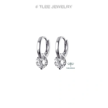 Bông tai bạc nữ TLEE khuyên tròn gắn nụ đá thanh lịch - Giá chỉ 208.000₫ 9 Bông tai bạc nữ TLEE khuyên tròn gắn nụ đá thanh lịch - Giá chỉ 208.000₫ 9