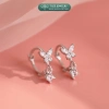 Bông tai bạc nữ TLEE mẫu bông tròn tua hồ điệp đá - Giá chỉ 220.000đ (Giá gốc 264.000đ) 2