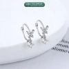 Bông tai bạc nữ TLEE mẫu bông tròn tua hồ điệp đá - Giá chỉ 220.000đ (Giá gốc 264.000đ) 4