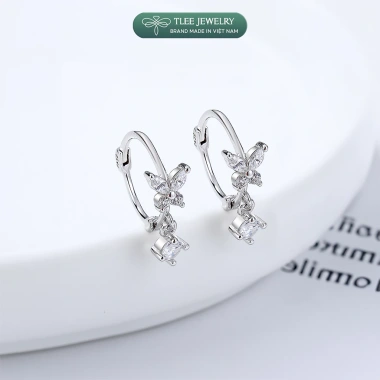 Bông tai bạc nữ TLEE mẫu bông tròn tua hồ điệp đá - Giá chỉ 220.000đ (Giá gốc 264.000đ) 4 Bông tai bạc nữ TLEE mẫu bông tròn tua hồ điệp đá - Giá chỉ 220.000đ (Giá gốc 264.000đ) 4