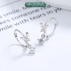 Bông tai bạc nữ TLEE mẫu bông tròn tua hồ điệp đá - Giá chỉ 220.000đ (Giá gốc 264.000đ) 5