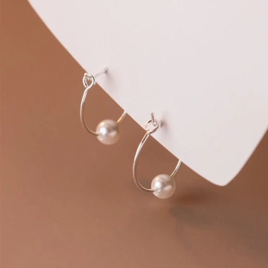 Bông tai bạc s925 ngọc trai E3.828 AROCH JEWELRY - Giá ưu đãi 348.000 VND, sang trọng, bền lâu