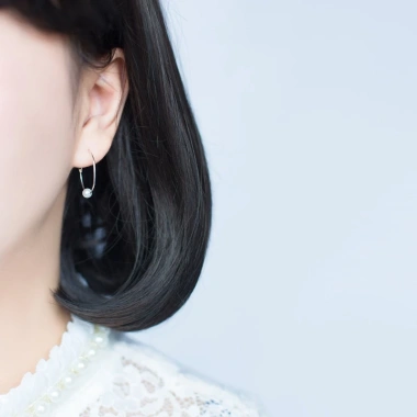 Bông tai bạc s925 ngọc trai E3.828 AROCH JEWELRY - Giá ưu đãi 348.000 VND, sang trọng, bền lâu