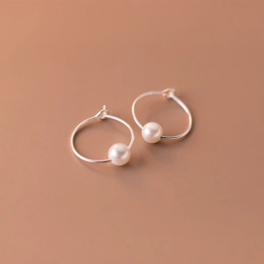 Bông tai bạc s925 ngọc trai E3.828 AROCH JEWELRY - Giá ưu đãi 348.000 VND, sang trọng, bền lâu