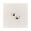 Bông tai bạc TLEE tròn chốt bấm hình khối sơn đen cá tính JEWELRY, giá 260.000₫ 9