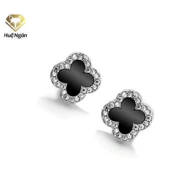 Bông tai bạc Ý 925 Huệ Ngân – Cỏ bốn lá may mắn, ưu đãi 311.000đ