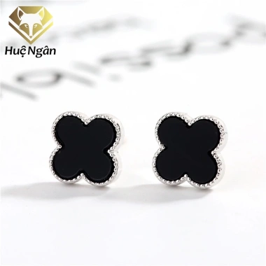 Bông tai bạc Ý 925 Huệ Ngân – Cỏ bốn lá may mắn, ưu đãi 311.000đ