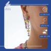 Bông tai đa dáng dài Swarovski sang trọng, tinh tế - Hot mẫu fullbox, giảm còn 750.000đ
