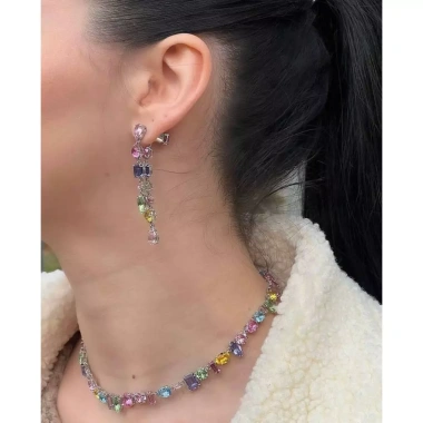 Bông tai đa dáng dài Swarovski sang trọng, tinh tế - Hot mẫu fullbox, giảm còn 750.000đ