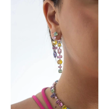 Bông tai đa dáng dài Swarovski sang trọng, tinh tế - Hot mẫu fullbox, giảm còn 750.000đ