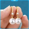 Bông tai DCP màu đỏ trắng ngọc trai thả nhẹ, phù hợp đám cưới, đính hôn và quà Valentine 7