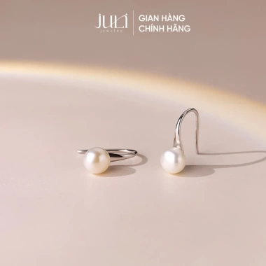 Bông tai giày cao gót JULI bạc 925 đính ngọc trai - Kiểu Pháp, giảm còn 270k