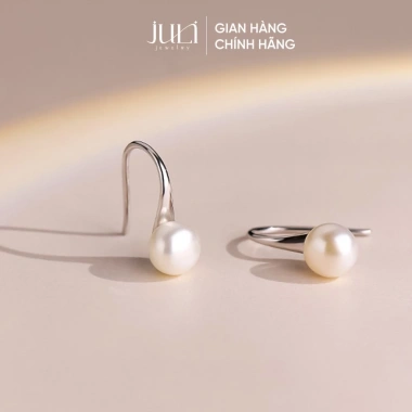 Bông tai giày cao gót JULI bạc 925 đính ngọc trai - Kiểu Pháp, giảm còn 270k