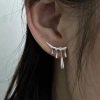 Bông tai giọt kim loại phong cách Hàn Quốc - Cá tính, dễ phối đồ, giá ưu đãi 33.750₫
