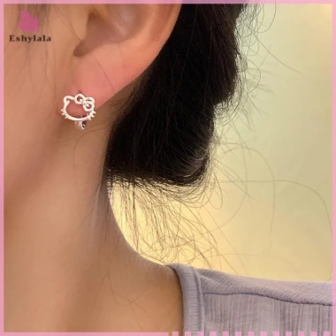 Bông Tai HelloKitty Dễ Thương Nữ - Phụ Kiện Trang Sức Mới Giá 38.830 VND Giảm Giá 2
