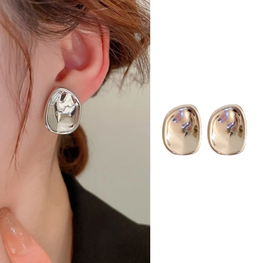 Bông tai hình học nữ sang trọng, tối giản, quà tặng trang sức hàng ngày, 47k