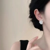 Bông Tai Hình Học Thời Trang Ngọc Trai Kim Cương Giả Cao Cấp Phong Cách Mới 5
