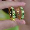 Bông tai hình tròn đá xanh sang trọng giao hàng tận nơi giảm còn 24.200₫ 6