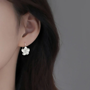 Bông Tai Hoa Lấp Lánh Độ Sáng Cao - Trang sức prom thanh lịch, dangles móc hoa tai nữ 62.396 VND