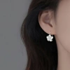 Bông Tai Hoa Lấp Lánh Độ Sáng Cao - Trang sức prom thanh lịch, dangles móc hoa tai nữ 62.396 VND 6