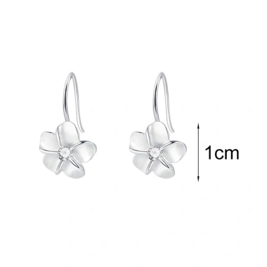 Bông Tai Hoa Lấp Lánh Độ Sáng Cao - Trang sức prom thanh lịch, dangles móc hoa tai nữ 62.396 VND