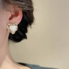 Bông tai hoa ngọc trai kim cương giả, phụ kiện thời trang nữ, giá ưu đãi 90.860 VND 5