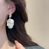 Bông tai hoa ngọc trai kim cương giả, phụ kiện thời trang nữ, giá ưu đãi 90.860 VND 6