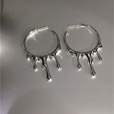 Bông Tai Kim Loại Hàn Quốc Giọt Nước - Cá Tính Dễ Phối Đồ Giá 36.000đ BT.170