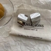 Bông Tai Kim Loại Hạt Bản To Phong Cách Hàn Quốc - Dễ Phối Đồ, Giá 33.750 VND 4
