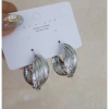 Bông tai kim loại xoắn phong cách Hàn Quốc cá tính, dễ phối đồ - giá 30.000₫ 9