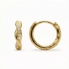 Bông tai Leana xoắn lấp lánh zirconia, phụ kiện thời trang nữ, giá ưu đãi 427.900₫ 2