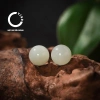 Bông Tai Ngọc Hòa Điền Thiên Nhiên Tân Cương YZXQ - Ngọc Nhu Hòa, Mã E4HY, Giá ưu đãi 478.800 VND 4